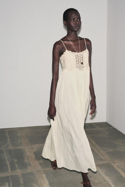 ZW COLLECTION CROCHET STRAPPY DRESS - Zara фото 10