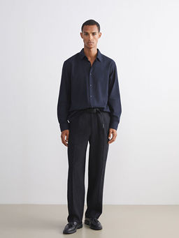 Regular Fit Uzun Kollu Gabardin Erkek G?mlek