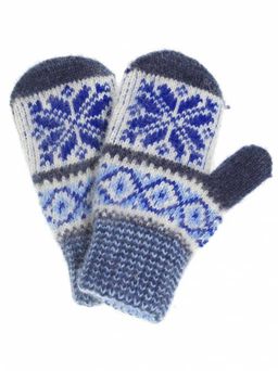 Варежки детские "Орнамент" с вставкой 0603-1