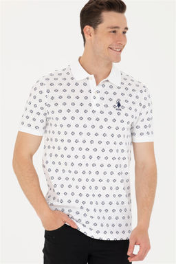 U. S. Polo Assn Мужская белая футболка с воротником-поло - U.s. polo assn фото 10