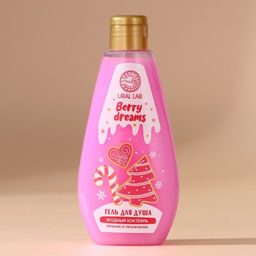 Гель для душа URAL LAB, 200 мл, аромат ягодного коктейля  фото 2