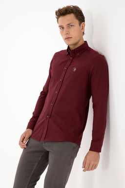 Erkek Bordo Uzun Kollu Basic G_mlek