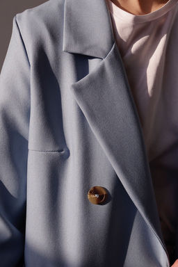 Жакет двубортный голубой - Martichelli фото 21