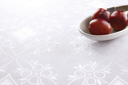 Скатерть арт. 11234/1/PB/120, РОМБЫ, скатерть прямоугольная, 120 см х 160 см, цвет белый, тефлоновая пропитка