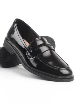 03-DCO142-2 BLACK Лоферы женские (натуральная кожа)