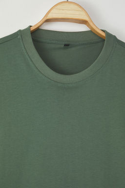 TRENDYOL MAN Siyah Boxy/Kare Kesim %100 Pamuklu Basic T-Shirt TMNSS25TS00162 - Trendyolmilla фото 6