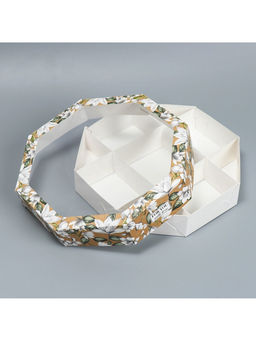 Цена за 5 шт. Коробка кондитерская, упаковка, For you with love, 27×27×5 см