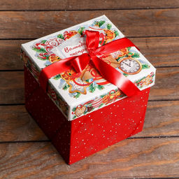 Подарочная коробка Письмо , Коробка крышка-дно 17,5 х 17,5 х 17 см - Simaland фото 2