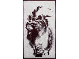 Полотенце махровое 6с103.412ж1 Привет (шоколад) 50х90см