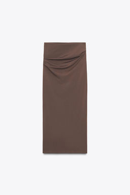 TEXTURED MIDI SKIRT - Zara фото 7