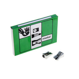 Цена за 24 шт. Точилка одинарная, металл, конус, корпус серебристый - Calligrata фото 2