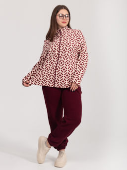 Костюм женский флисовый с брюками "ЭРИКА" БОРДО