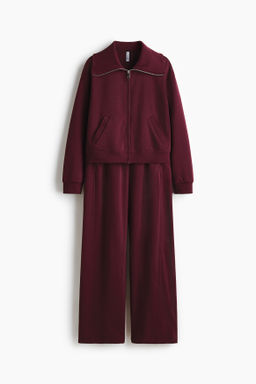 Conjunto de chaqueta y pantal?n en sudadera