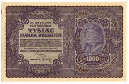 Банкнота 1000 марок 1919 года Польша