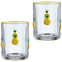 НАБОР СТАКАНОВ FRUITY PINEAPPLE ИЗ 2 ШТ. 400 МЛ - Lefard фото 4