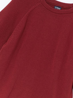 Bisiklet Yaka Basic Uzun Kollu Erkek ?ocuk Triko Kazak