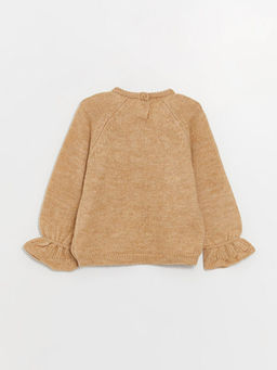 Bisiklet Yaka Uzun Kollu K?z Bebek Triko Kazak - Waikiki фото 3