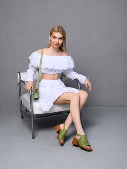 Босоножки EDART 4013.23663 bе. Олива орех