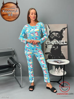 Женская пижама с принтом - Bruno фото 5