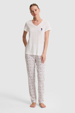 Kad_n Ekru Pijama Tak_m_