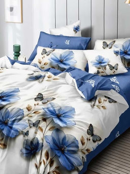 Постельное белье поплин эксклюзив на молнии - Симфония 2 сп. (нав.70х70)