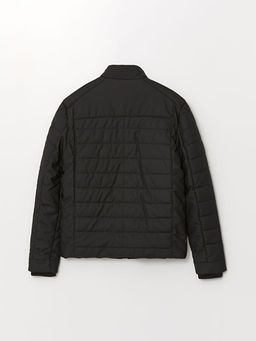 Dik Yaka Erkek ?ocuk Deri G?r?n?ml? Mont - Waikiki фото 2