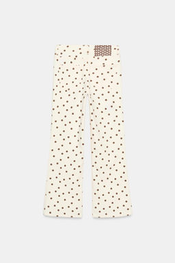 JEANS Z1975 MINI FLARE TIRO MEDIO LUNARES / Blanco roto - Zara фото 10