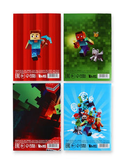 Цена за 8 шт. Блокнот А6, 24 л., в клетку Пиксели МИКС - Artfox фото 4