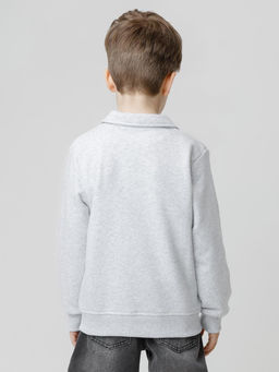 КР 302798/св.серый меланж к632 джемпер (свитшот) для мал