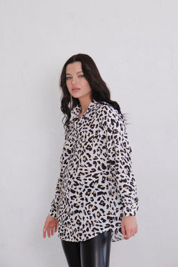 11420 Рубашка белая с принтом - Martichelli фото 14