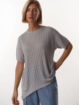 Conso/KJS 230760 - blue-grey Футболка Женская