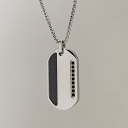 Кулон из стали на цепочке