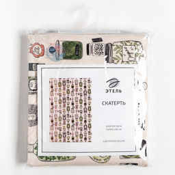 Скатерть Этель Kitchenware 149х180см, 100% хлопок, саржа 190 г/м2  фото 2