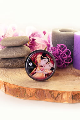 Массажное аромамасло в виде свечи Shunga Романтика.Шампанское и клубника (Romance), 30 мл