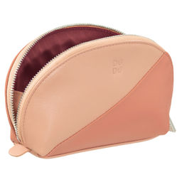 Итальянская кожаная косметичка DuDu серии Segovia | пудровый - Dudubags фото 3