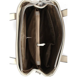 Сумка женская искусственная кожа ADEL-221/ММ, 1 отд+карм/пер, плеч рем, серый св/беж св флотер 259062 - Adelia фото 3