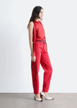 Vaqueros de cintura alta y ajustados al tobillo - H&m фото 8