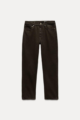 ZW COLLECTION RELAXED SLIM FIT MID-RISE JEANS - Zara фото 6
