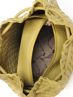 LACCOMA сумка СУ038-оливковый эко кожа хлопок  фото 5