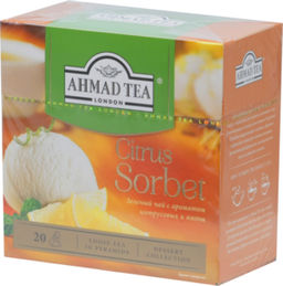 AHMAD TEA. Desserts Collection. Citrus Sorbet карт.пачка, 20 пирамидки