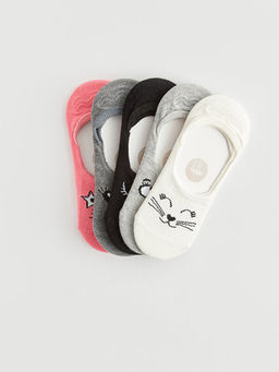 Desenli K?z ?ocuk Babet ?orap 5li