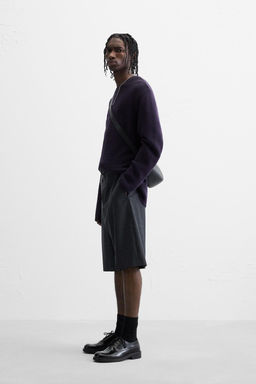 TEXTURED COTTON BLEND SWEATER - Zara фото 27