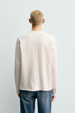MEDIUM WEIGHT ORIGINS LONG SLEEVE T-SHIRT - Zara фото 11
