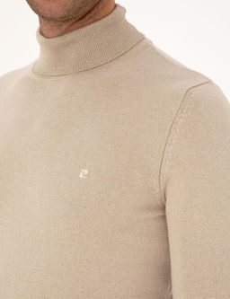 Kum Melanj Slim Fit Bal_k__ Yaka Basic Triko Kazak - Pierre cardin фото 7