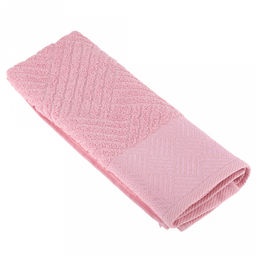 Полотенце махровое "Вологда" 35х60см, гладкокрашенное, 400г/м2, пыльная роза (Россия)