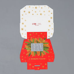 Цена за 5 шт. Коробка складная «Красная», 10 х 8 х 3.5 см