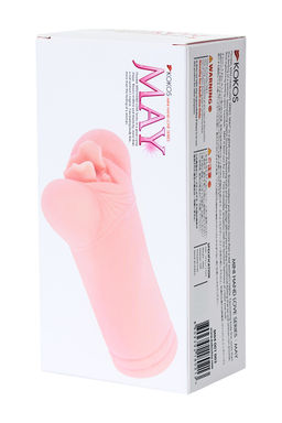 Мастурбатор реалистичный KOKOS May, TPR, телесный, 14.5 см  фото 7