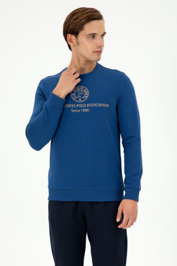 Мужской свитшот цвета индиго Неожиданная скидка в корзине