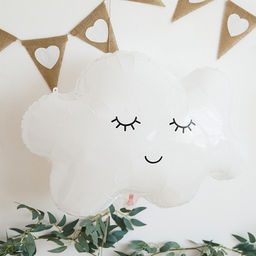 Цена за 2 шт. Воздушный шар фольгированный 22" «Облако»