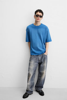 RELAXED FIT SPRAY WASH T-SHIRT - Zara фото 6